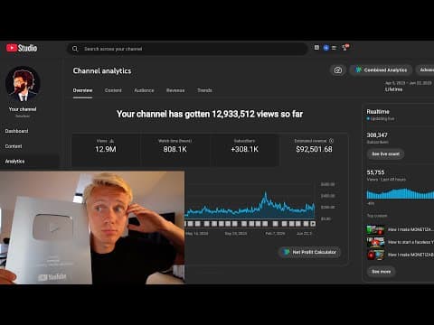 Thumbnail for $63,548 in 1 month with a faceless AI channel [FULL COURSE]