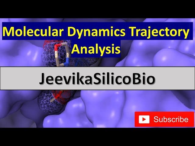 Molecular Dynamics Trajectory Analysis using VMD cover