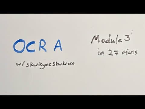 The entirety of OCR A A Level Chemistry Module 3 in 27 Minutes