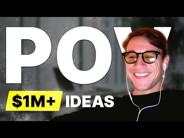 Thumbnail image for pov: brainstorming $1M+ startup ideas with Daniel Dalen