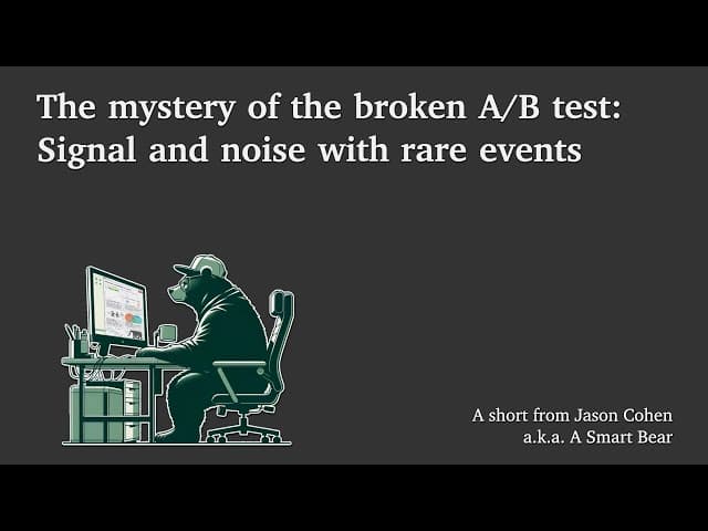Thumbnail image for Mysteries of broken A/B tests and statistical significance with rare events