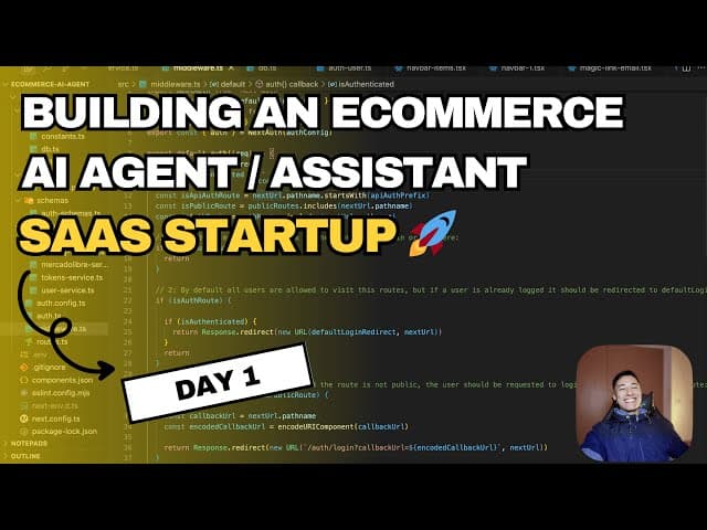 Day 1 of Building an Ecommerce AI Agent - SaaS Startup 🚀