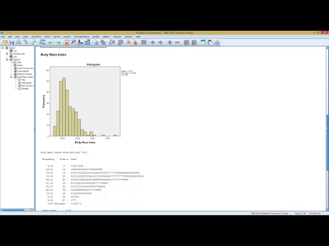 SPSS - Exploratory Data Analysis