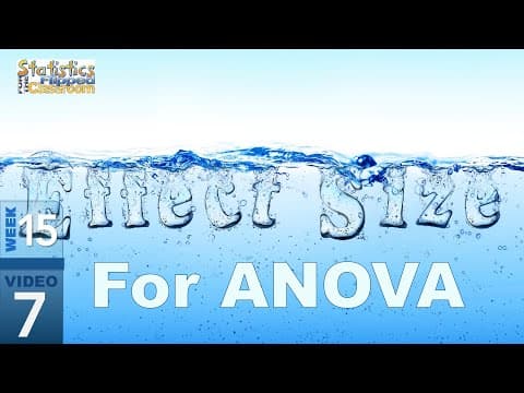 Thumbnail for Eta Squared Effect Size for One-Way ANOVA (12-7)