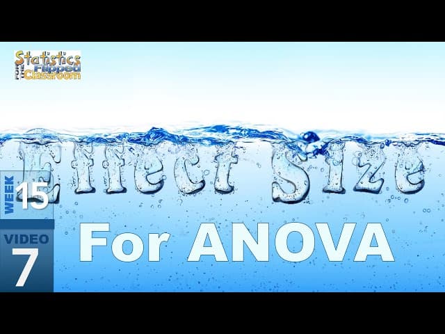 Eta Squared Effect Size for One-Way ANOVA (12-7) cover
