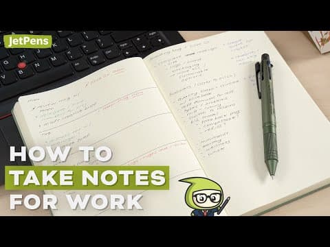 Thumbnail for Note-taking for Working Professionals 👩‍💻 3 Strategies and Tips