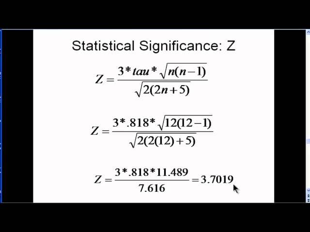 Kendall's tau - Explained Simply + Examples (part 2)