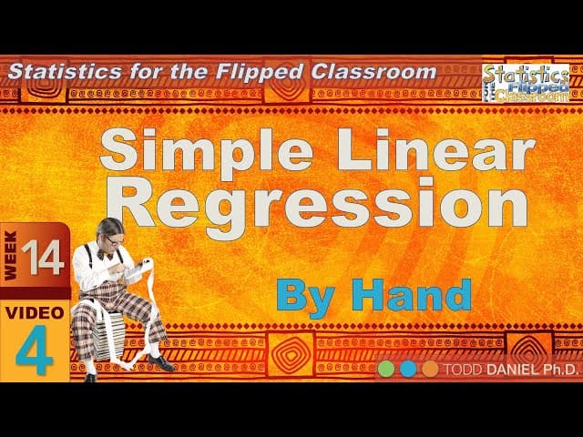 How to do Simple Linear Regression by Hand (14-4)