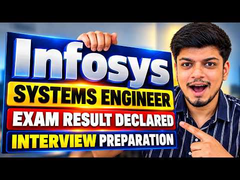 Thumbnail for Infosys SE Exam Result Declared | Infosys Systems Engineer Interview Experience | Infy SE Interview