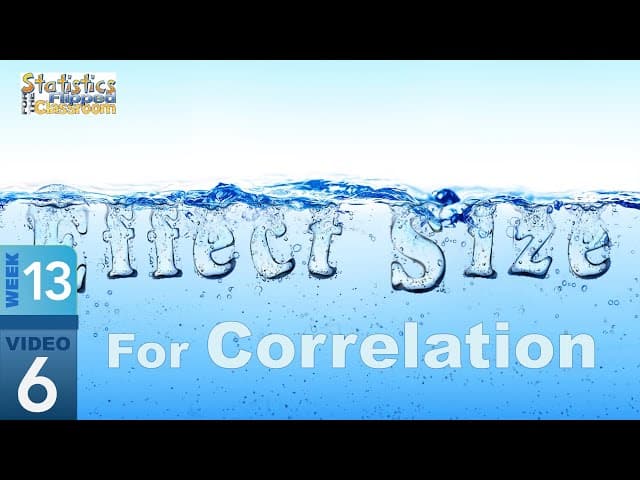 Foundational Correlation – Effect Size for Correlation (13-6) cover