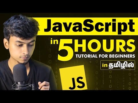 Thumbnail for JavaScript tutorial for Beginners in Tamil | DOM Explained | Mini Project in JavaScript