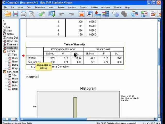 Testing Distributions for Normality - SPSS (part 1)
