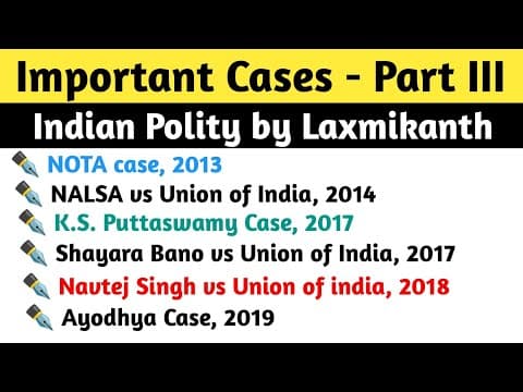 💥3|Important Cases Indian Polity | Laxmikanth | Group 1, II, IV | முக்கிய வழக்குகள் |TNPSC|TNUSRB