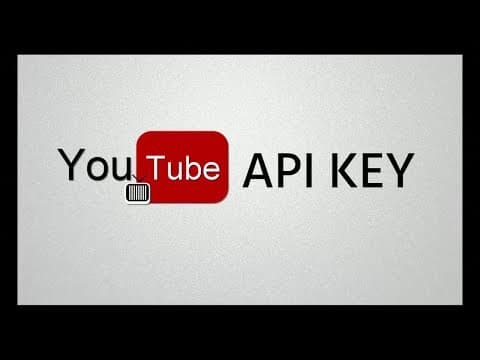 Thumbnail for how to create YouTube API Key