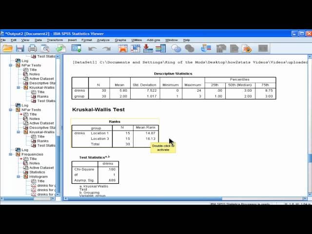 Kruskal-Wallis - SPSS (part 5) cover