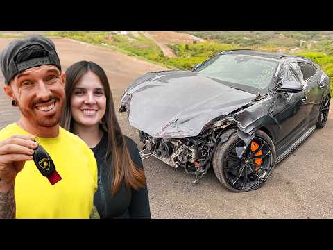 Thumbnail for I REBUILT A WRECKED LAMBORGHINI URUS THEN GAVE IT TO MY GIRLFRIEND