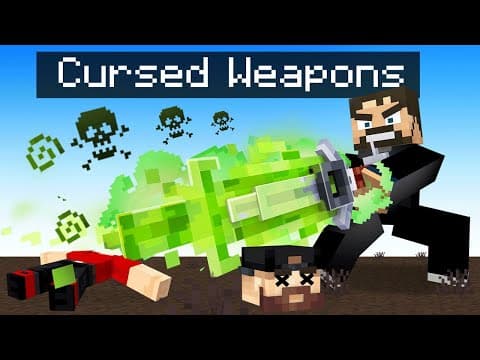 Thumbnail for Using CURSED Weapons in Minecraft