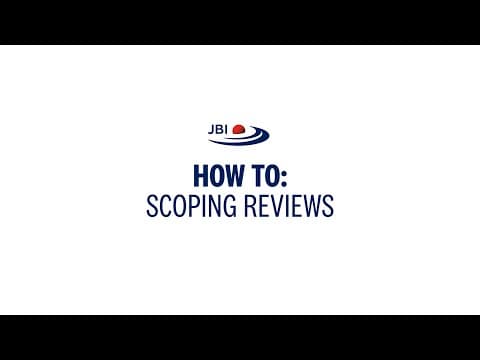 Steps for conducting a scoping review