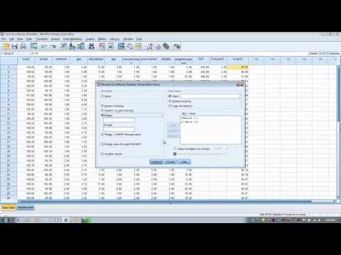 Thumbnail for How to Use SPSS: Transform or Recode a Variable