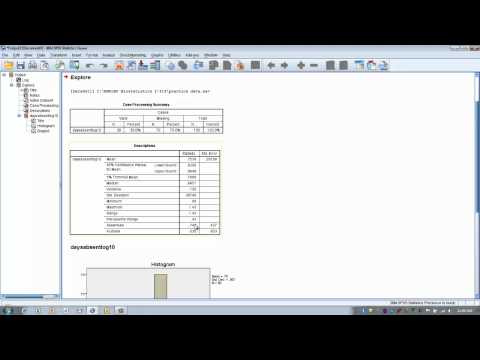 How to Use SPSS: Transforming Skewed Data Sets