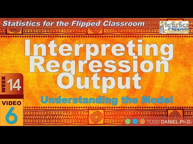 Interpreting Linear Regression Output (14-6) cover