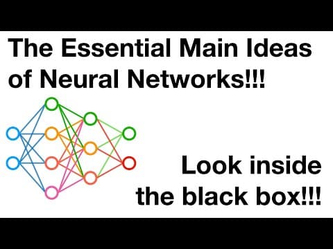The Essential Main Ideas of Neural Networks