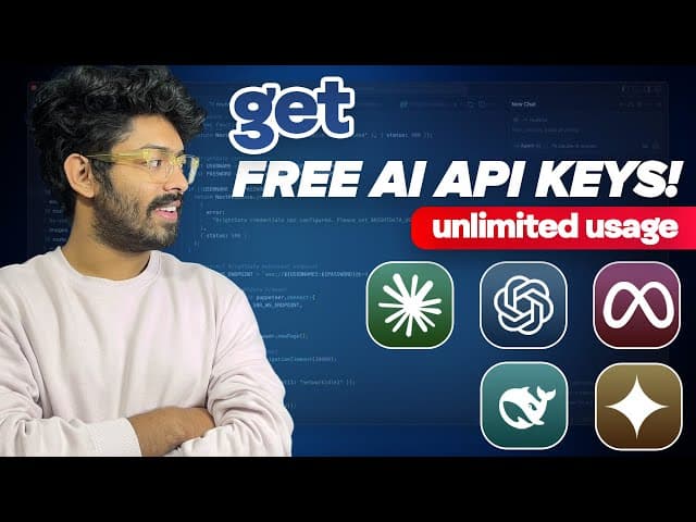 2 Ways To Get Free AI API Keys (Unlimited) | Gemini, DeepSeek, Kimi, Claude & More cover