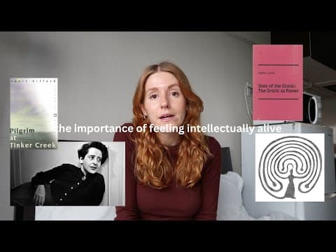 the importance of a reading, writing and thinking practice to feel intellectually alive