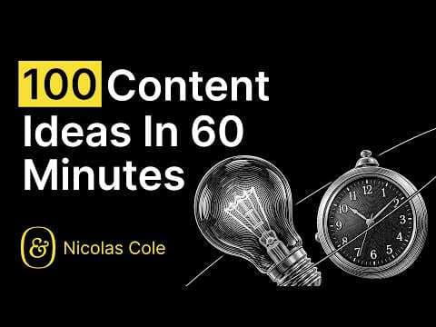 Thumbnail for Endless Idea Generator Masterclass