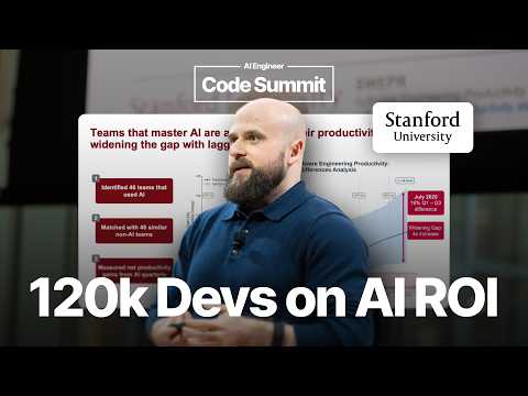 Thumbnail for Can you prove AI ROI in Software Eng? (Stanford 120k Devs Study) – Yegor Denisov-Blanch, Stanford
