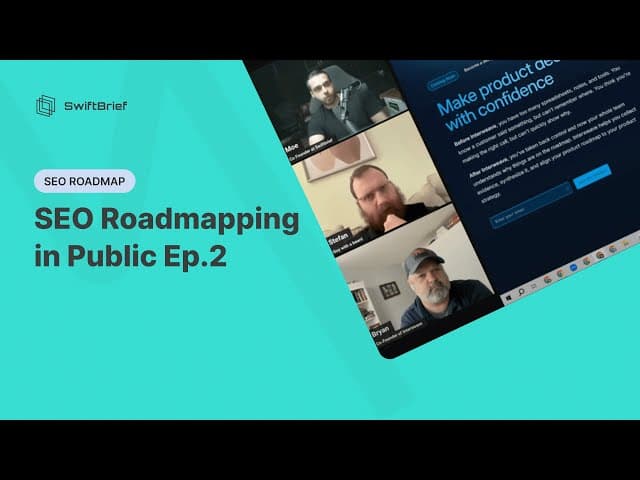 SEO Roadmapping in Public Ep.2 cover