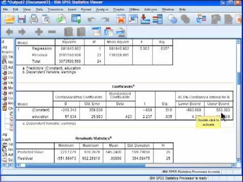 Thumbnail for Linear Regression - SPSS (part 4)