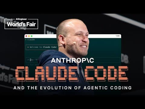 Thumbnail for Claude Code & the evolution of agentic coding — Boris Cherny, Anthropic