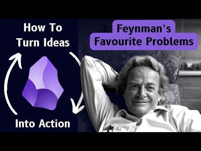 Feynman's Favorite Problems 💡Practical Obsidian + NotebookLM Use 📝 cover