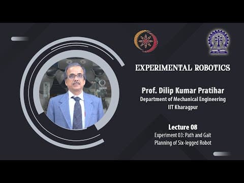 Lecture 08: Experiment 03: Path and Gait Planning of Six-legged Robot