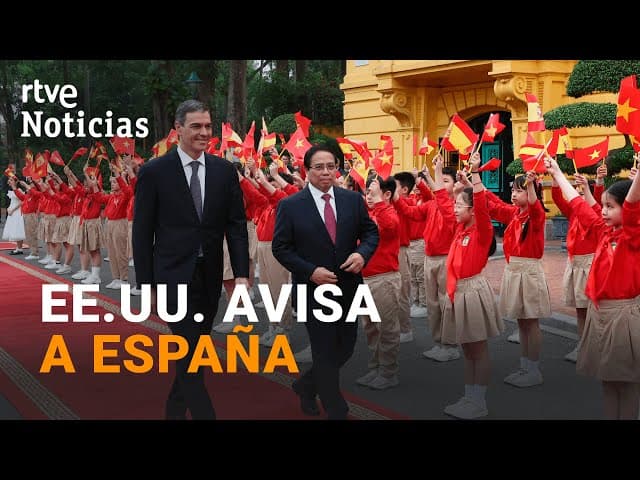 EE.UU. advierte a ESPAÑA que acercarse a CHINA es como "CORTARTE el propio PESCUEZO" | RTVE cover