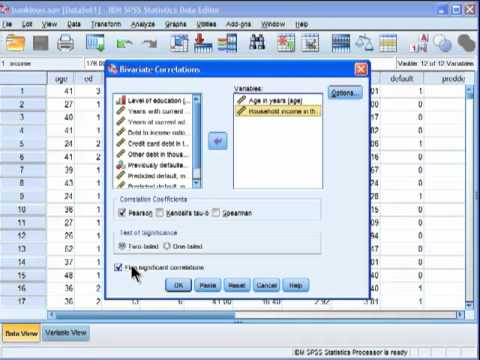 Thumbnail for Pearson Correlation - SPSS