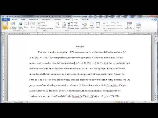 Independent Samples t-test - Writing Up Results cover
