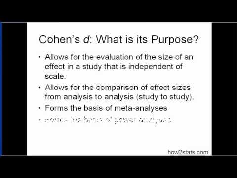 Cohen's d (part 1)