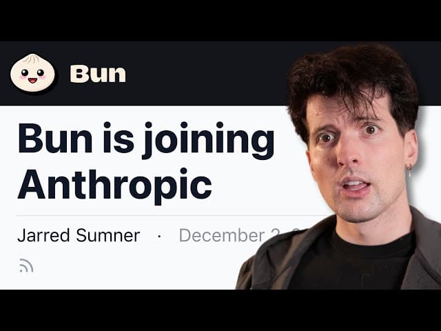 Bun got bought by Anthropic (yes really)