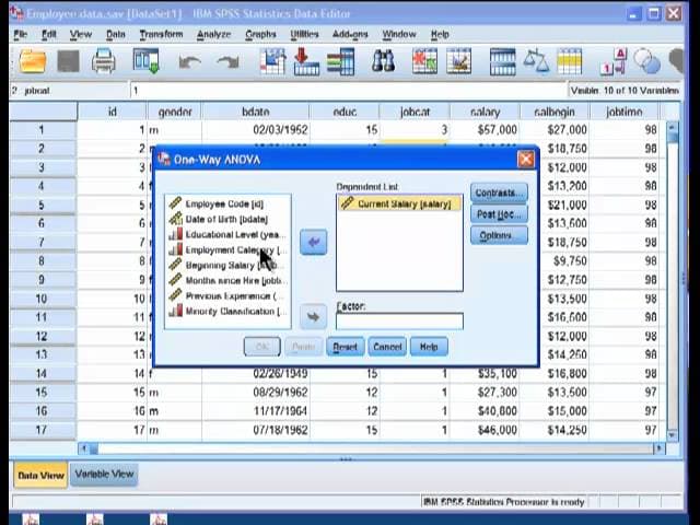 Oneway ANOVA - SPSS (part 1) cover