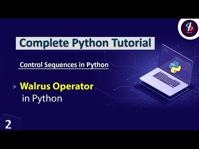 Walrus Operator in Python | Python Tutorial in Hindi | Python Interview Questions and Answers|