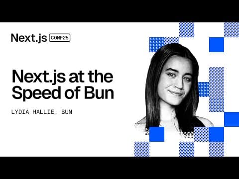Thumbnail for Next.js at the speed of Bun