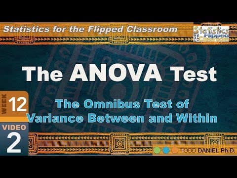 Thumbnail for Foundations of ANOVA – Variance Between and Within (12-2)