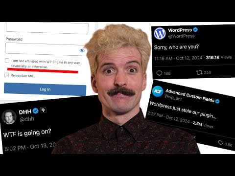 Thumbnail for The Wordpress drama keeps getting worse