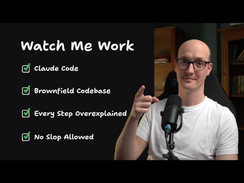 Building a REAL feature with Claude Code: every step explained cover