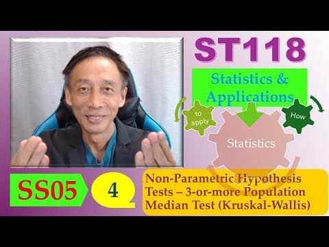 Thumbnail for Non-Parametric Hypothesis Tests – 3-or-more Population Median Test (Kruskal-Wallis)