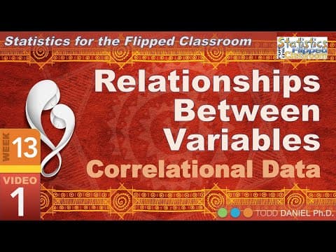 Thumbnail for A Gentle Introduction to Correlation – Relationships Between Variables (13-1)
