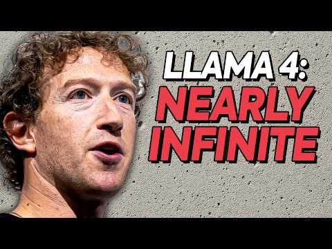 Thumbnail for LLaMA 4 is HERE! Meta Just COOKED