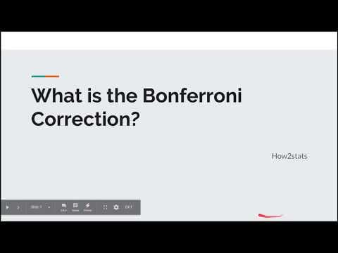 Thumbnail for What is the Bonferroni Correction?